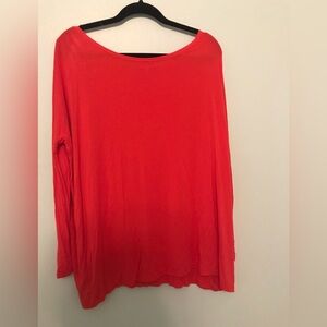 Piko Long Sleeve Red Tunic Size Large